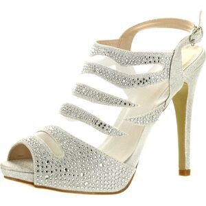 Silver Dew Christina-03 Silver Womens pumps-shoes 10 NEW